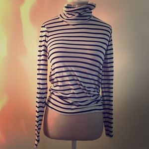 JCrew Striped Turtleneck